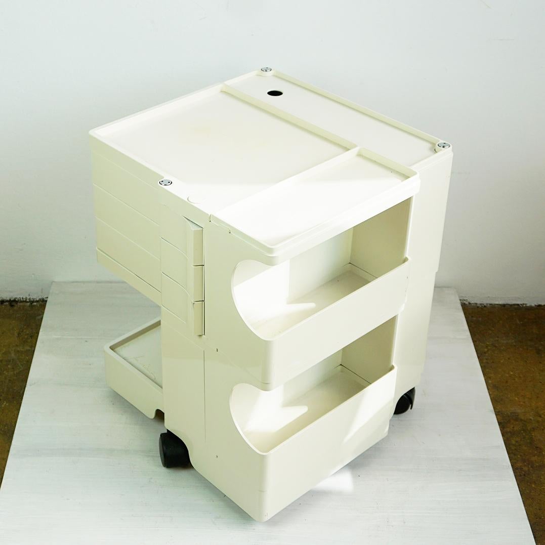 Cremewhite Boby Trolley by Joe Colombo for Bieffeplast, Italy, 1970s For Sale 7