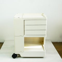 Cremewhite Boby Trolley by Joe Colombo for Bieffeplast, Italy, 1970s