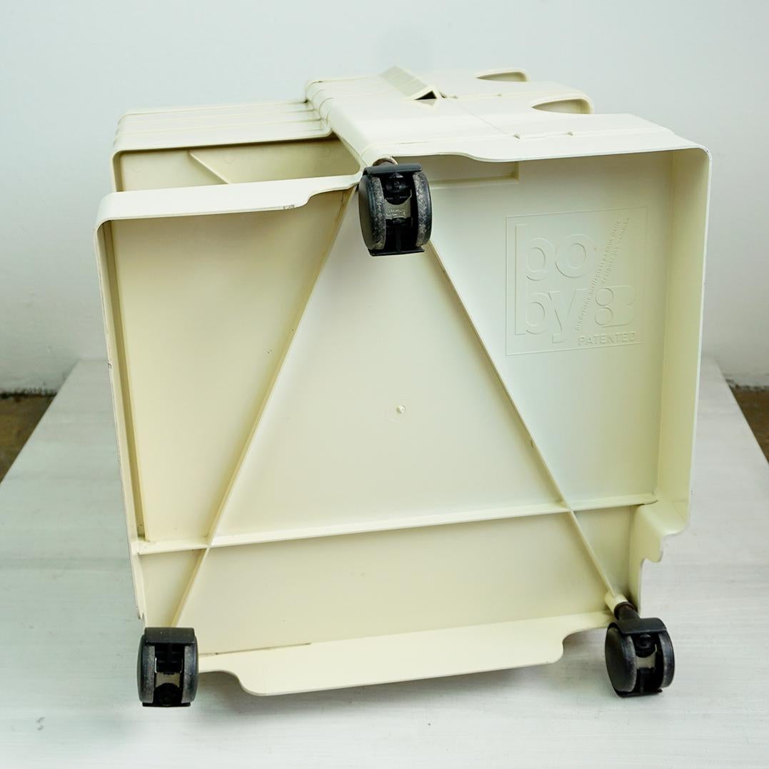 Cremewhite Boby Trolley by Joe Colombo for Bieffeplast, Italy, 1970s In Good Condition For Sale In Vienna, AT