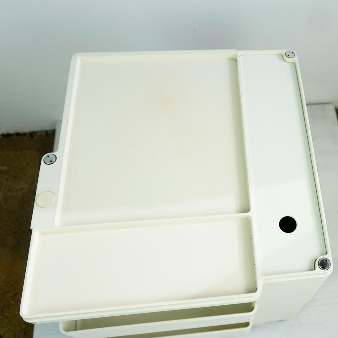 Late 20th Century Cremewhite Boby Trolley by Joe Colombo for Bieffeplast, Italy, 1970s For Sale
