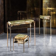Cremino Side Table  Green by Gianluca Pacchioni