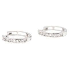 Creole Gold and Diamond Earrings