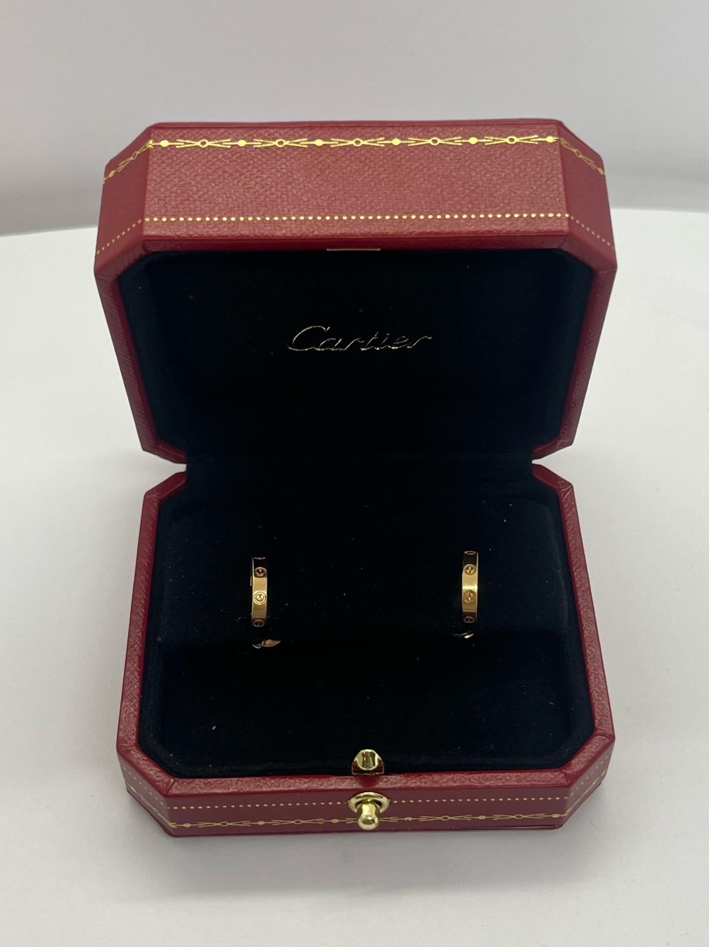 Créoles Cartier Liebe oder Rose Damen im Angebot