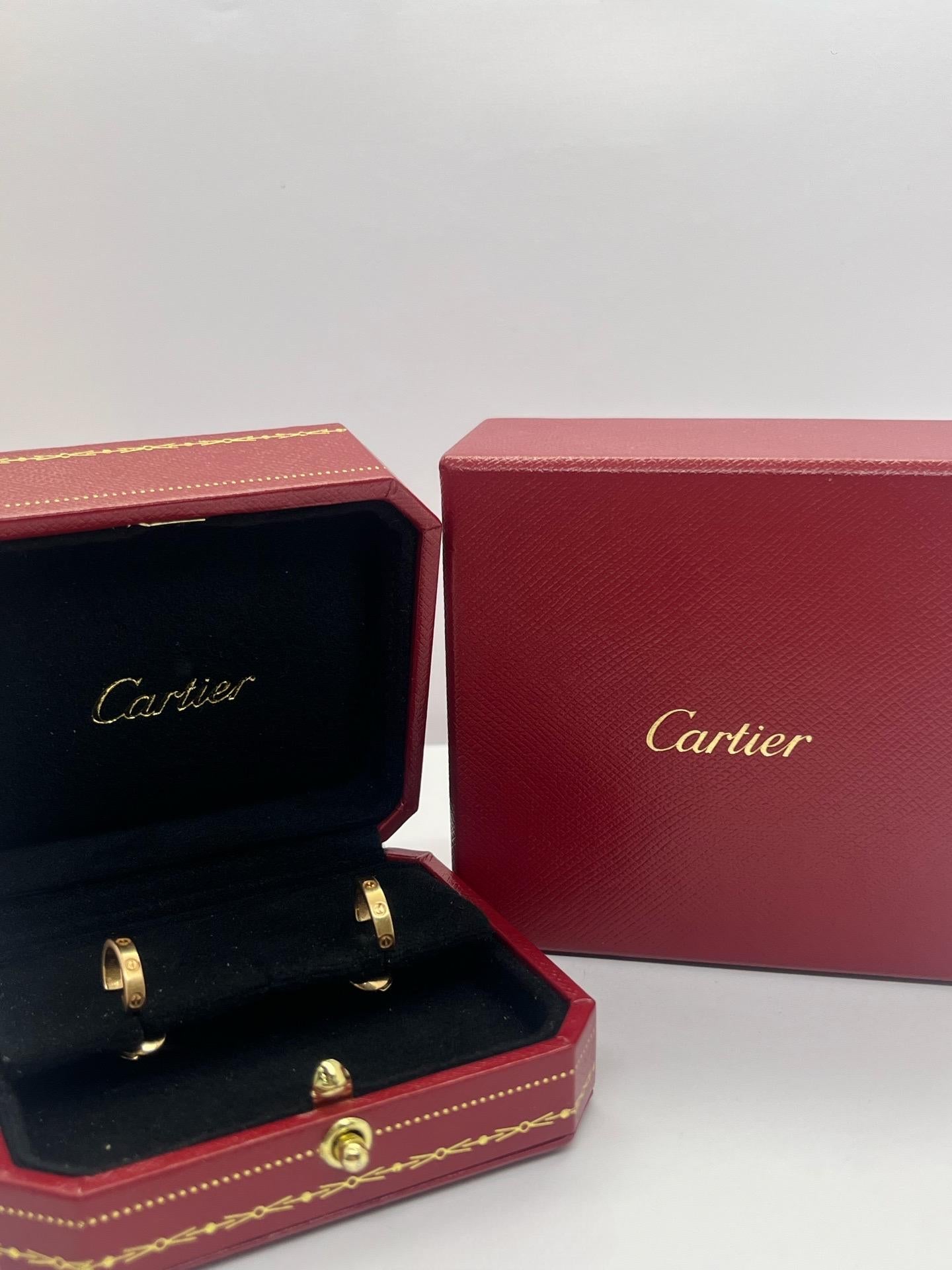 Créoles Cartier Liebe oder Rose im Angebot 1