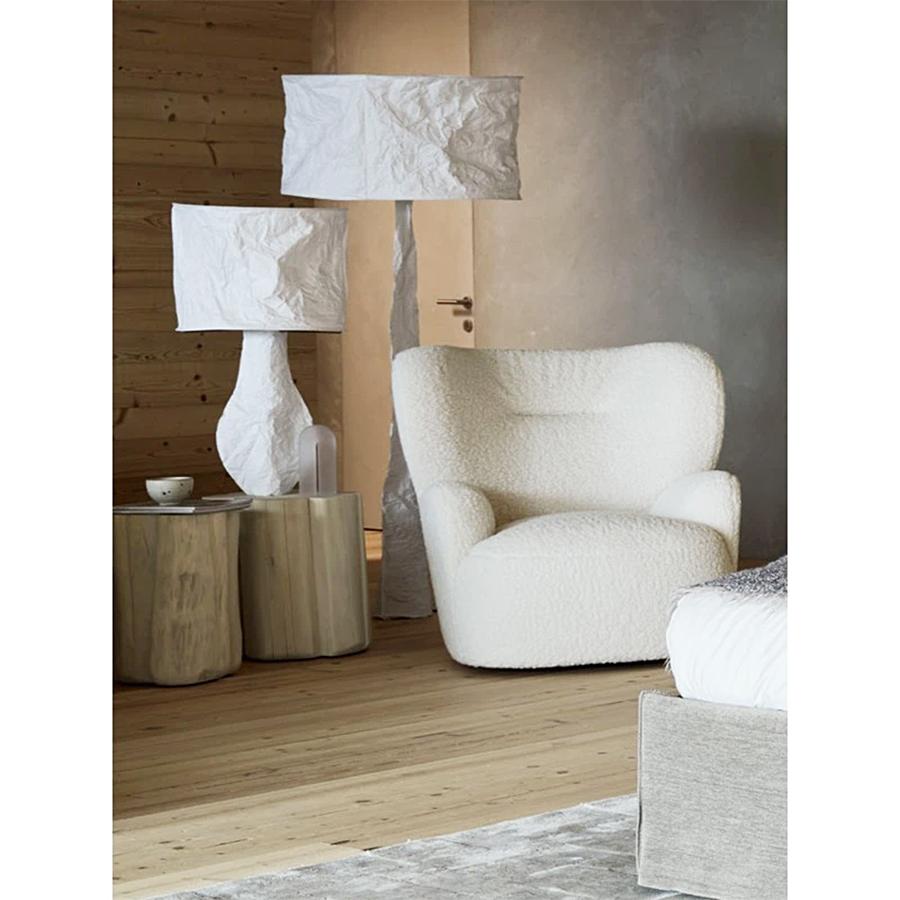 Contemporary Crepe Floor Lamp For Sale