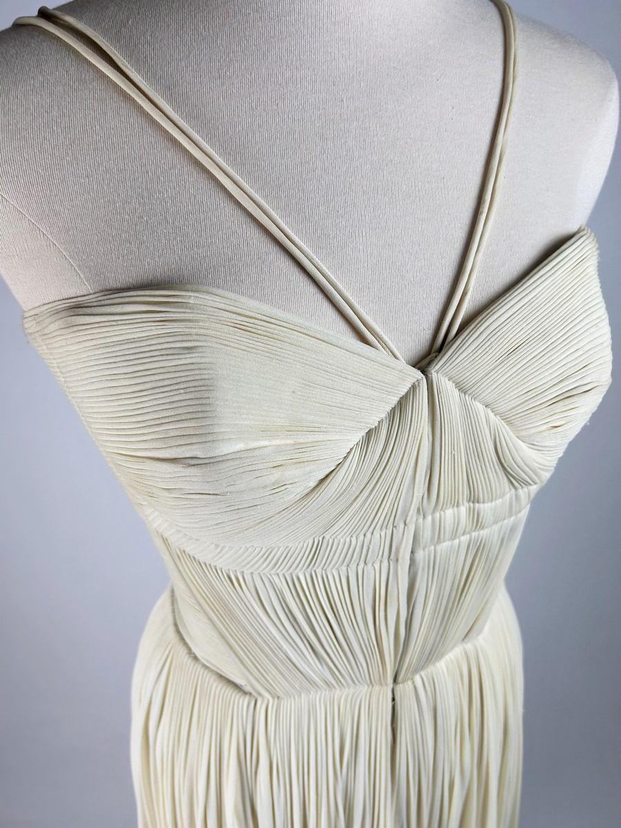 Crepe Long dress by Madame Grès Haute Couture (attributed to) Spring Summer 1955 1