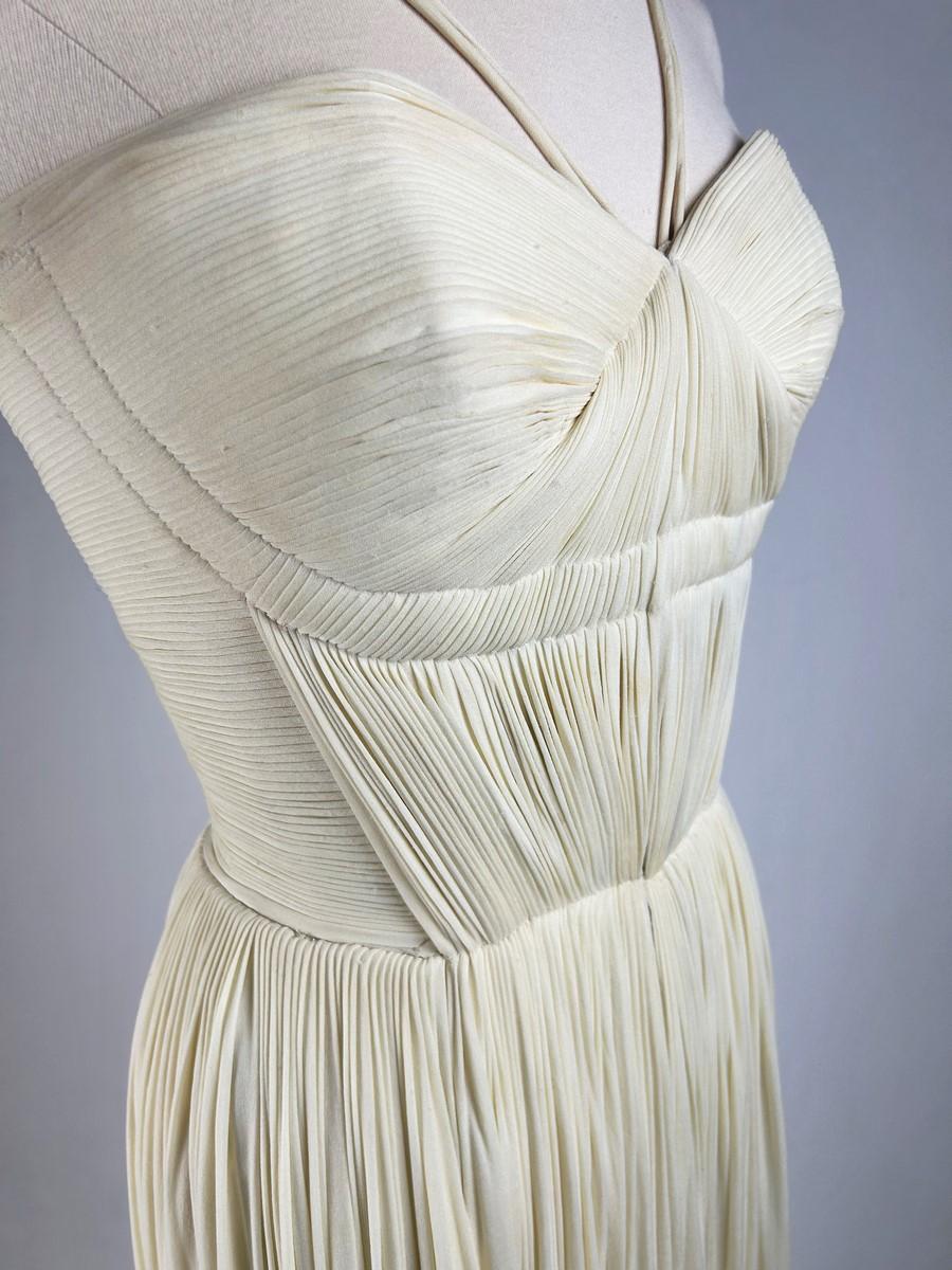 Crepe Long dress by Madame Grès Haute Couture (attributed to) Spring Summer 1955 4