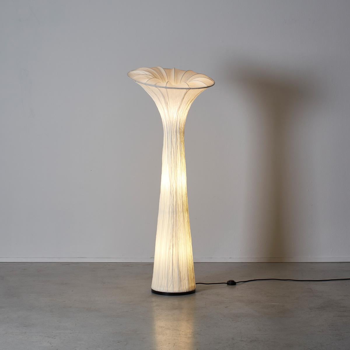 Modern Crepe Paper Floor Lamp, Italy, Late 20th Century