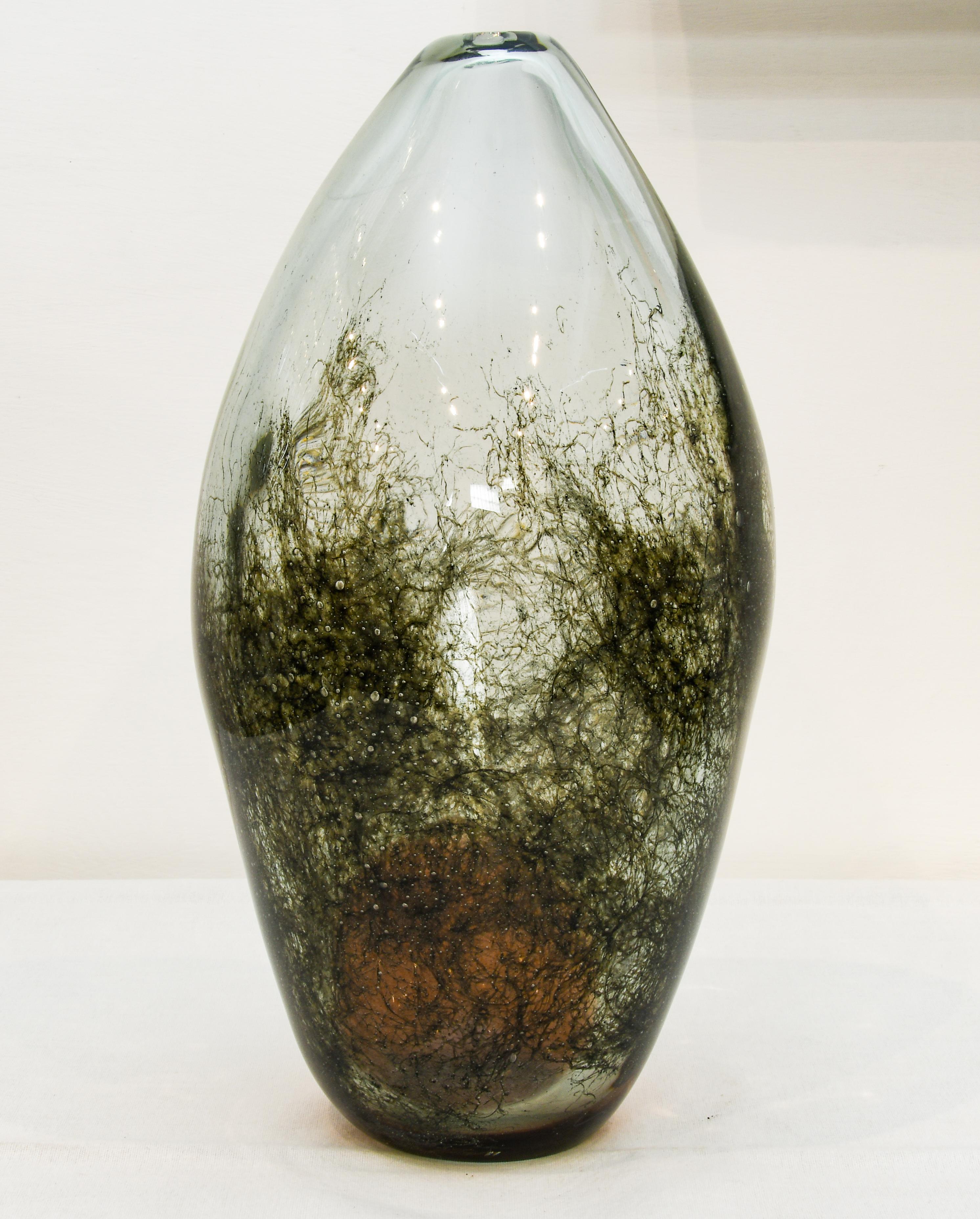 Fait main Vase Crepuscolo en verre de Murano par Ercole Barovier pour Barovier & Toso en vente