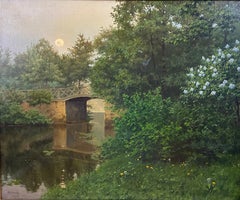 Crepuscule (Twilight), Oil on Canvas by Boris Bessonof; 1862-1934