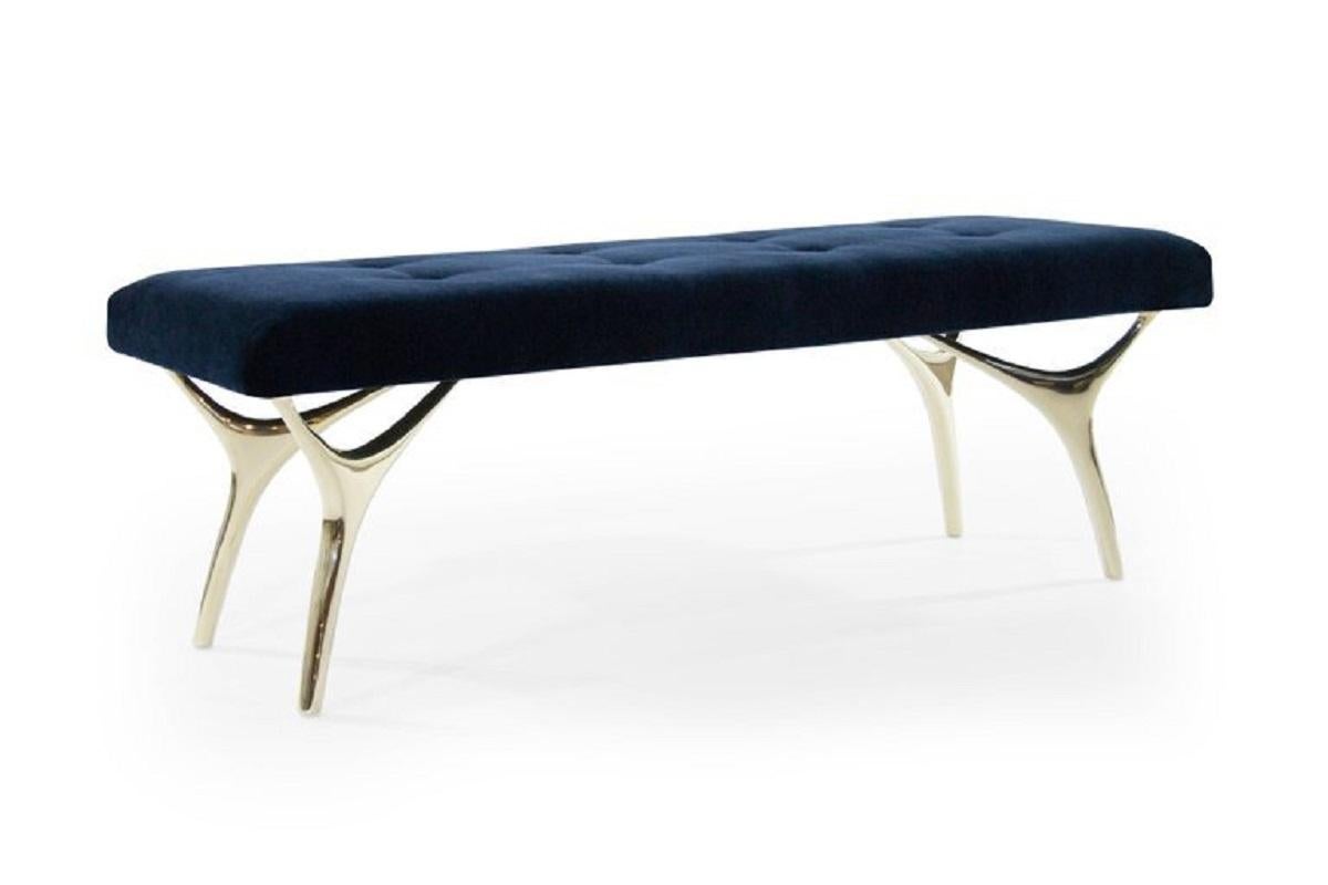 Banc Crescent Series 60 en laiton poli de Stamford Modern Neuf - En vente à Westport, CT