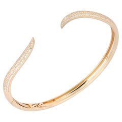 Bracelet en or jaune 14K (ou 18k sur demande) à diamants Crescent Bliss