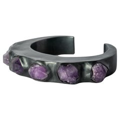 Crescent Armband (Terrestrial Surfaced, Amethyst, 15 mm, KAS+AME)