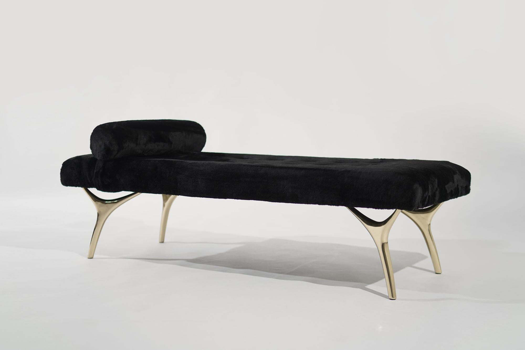 The Crescent Daybed by Carlos Solano for Stamford Modern a remarkable blend of elegance, stability, and artistic craftsmanship. This exquisite bench is designed to enhance any space with its captivating presence and exceptional functionality.
 

The