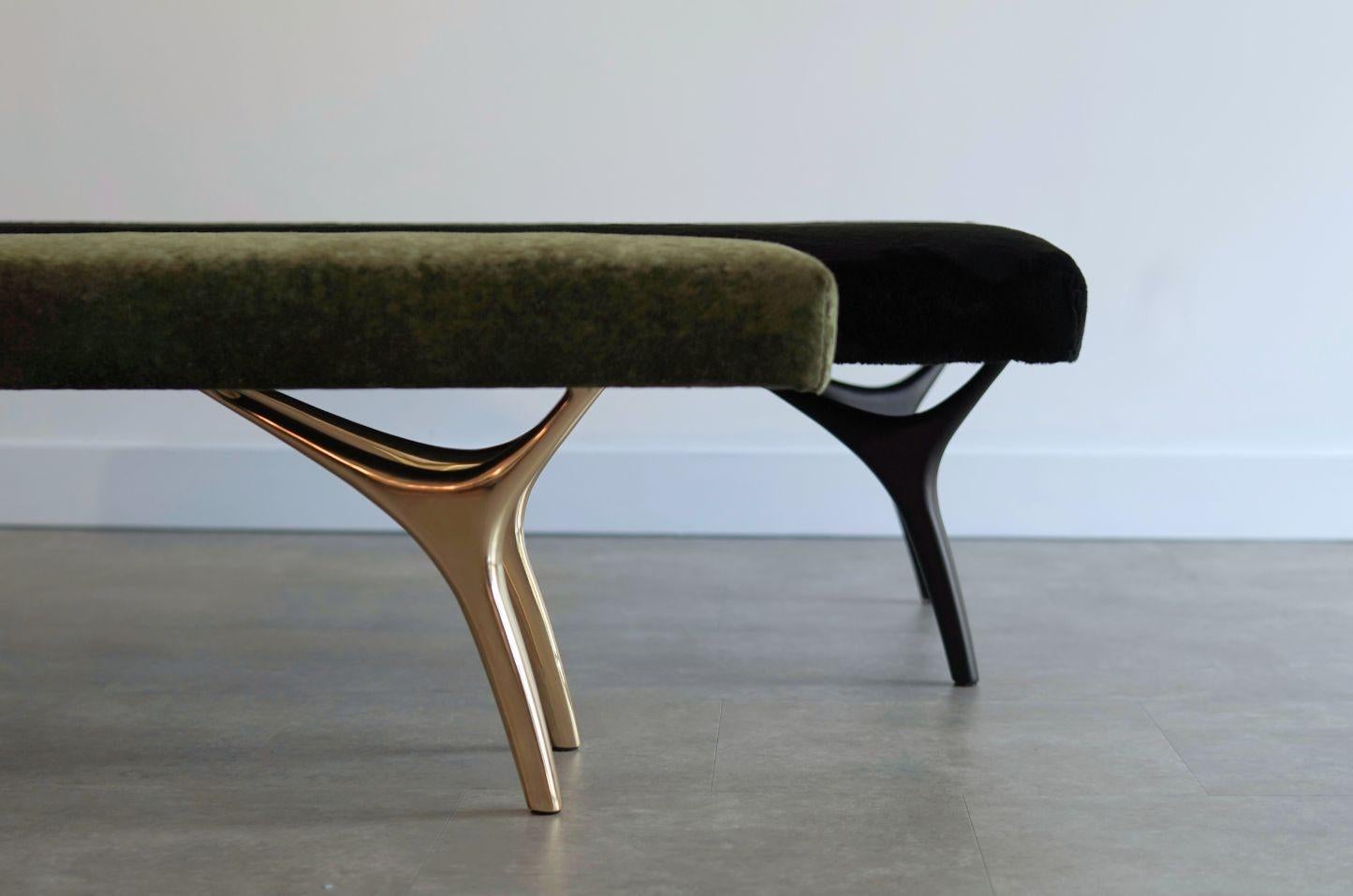 Crescent Daybed in Oil Rubbed Bronze by Stamford Modern For Sale 3