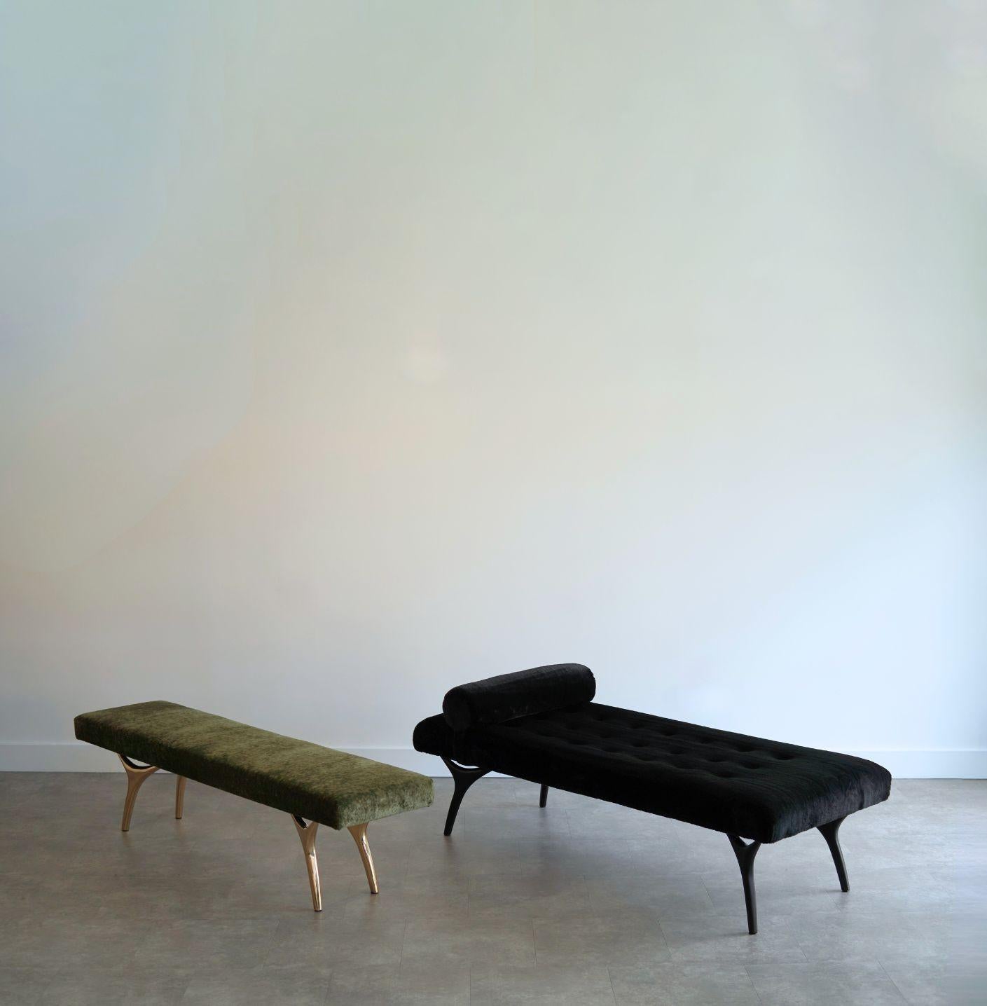 Crescent Daybed in Oil Rubbed Bronze by Stamford Modern For Sale 4
