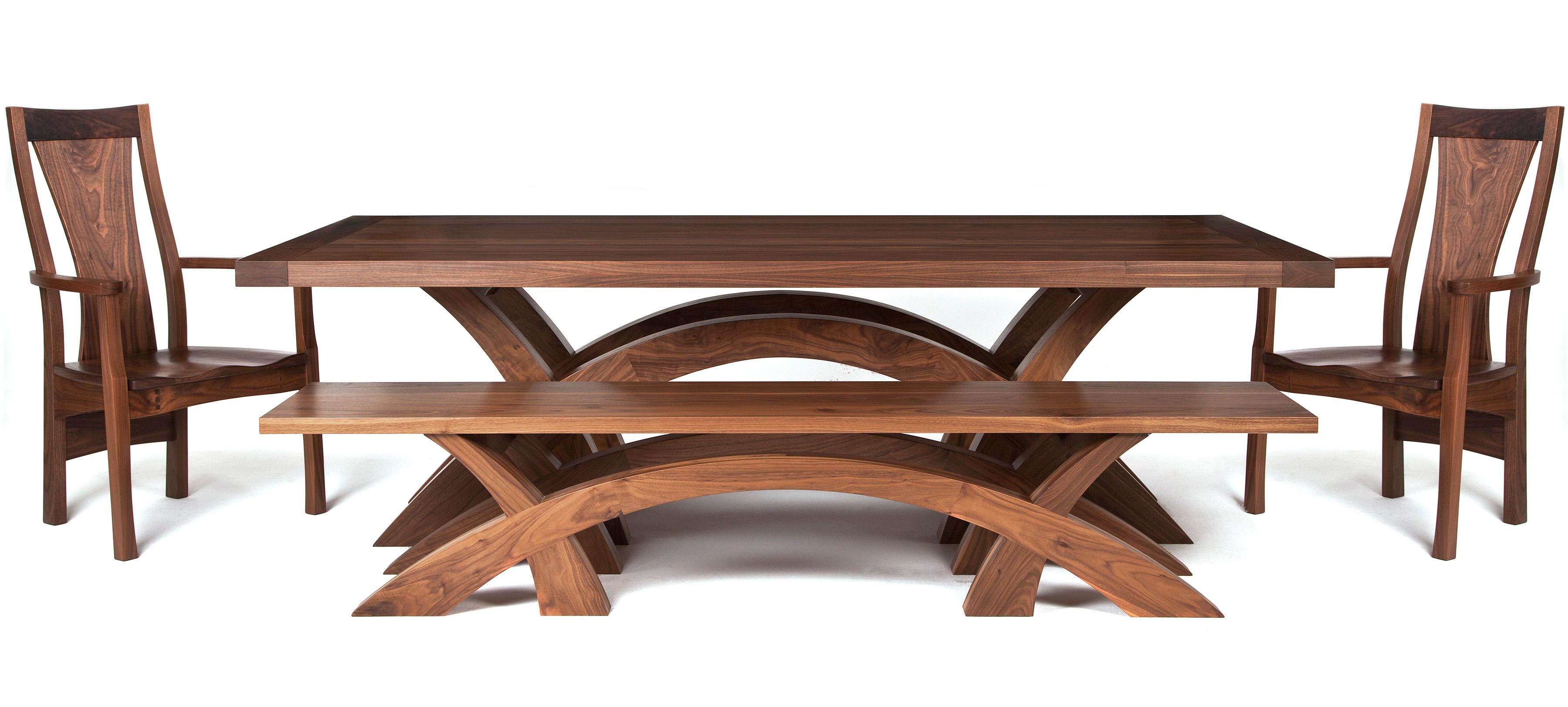 solid oak dining table