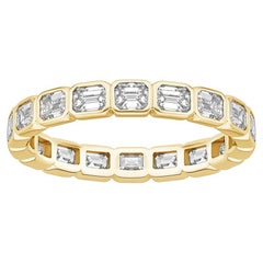 Emerald Cut 14K Gold Diamond Eternity Ring