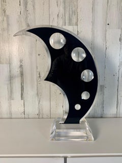 Crescent Moon Sculpture by Shlomi Haziza