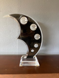 Crescent Moon Sculpture by Shlomi Haziza