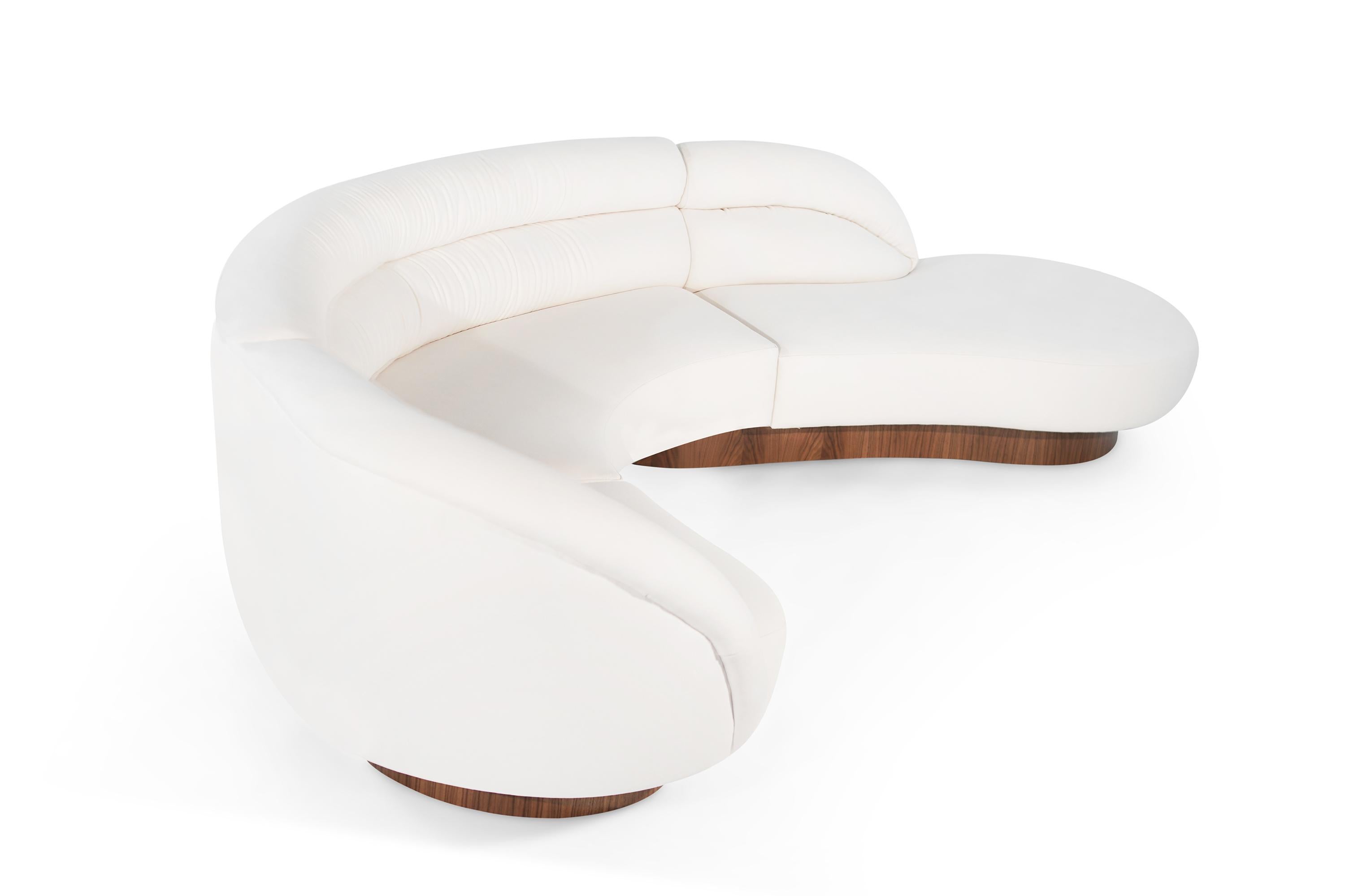 crescent sectional sofa