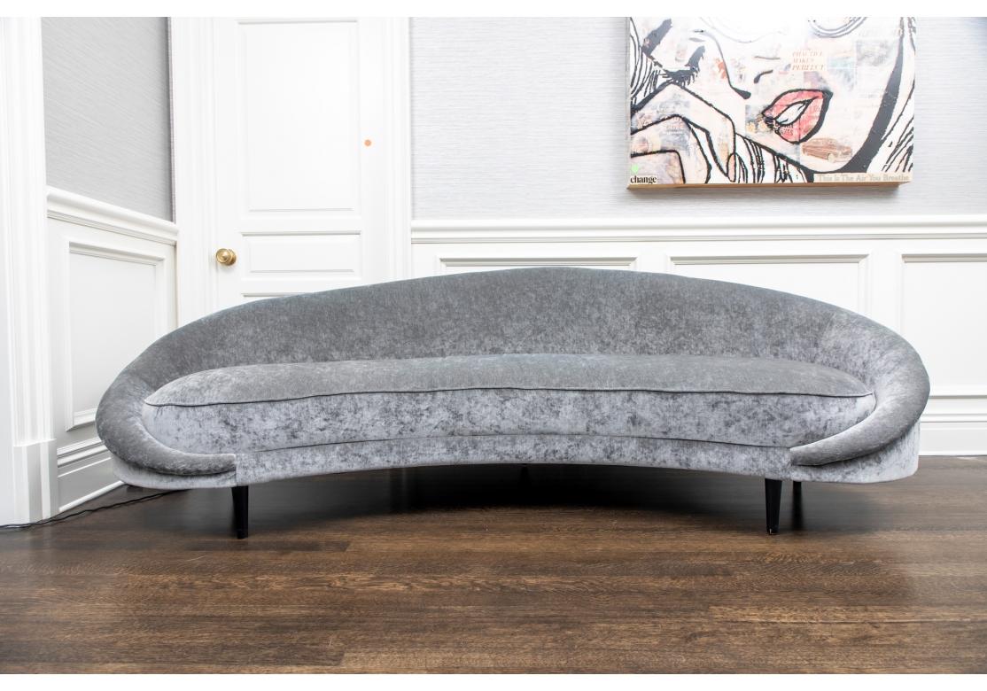 Canapé en forme de croissant de style milieu de siècle en vente 1