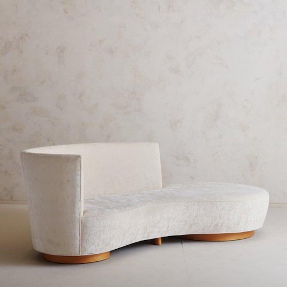 Mid-Century Modern Crescent Sofa by Vladamir Kagan, 2005, Two Available For Sale