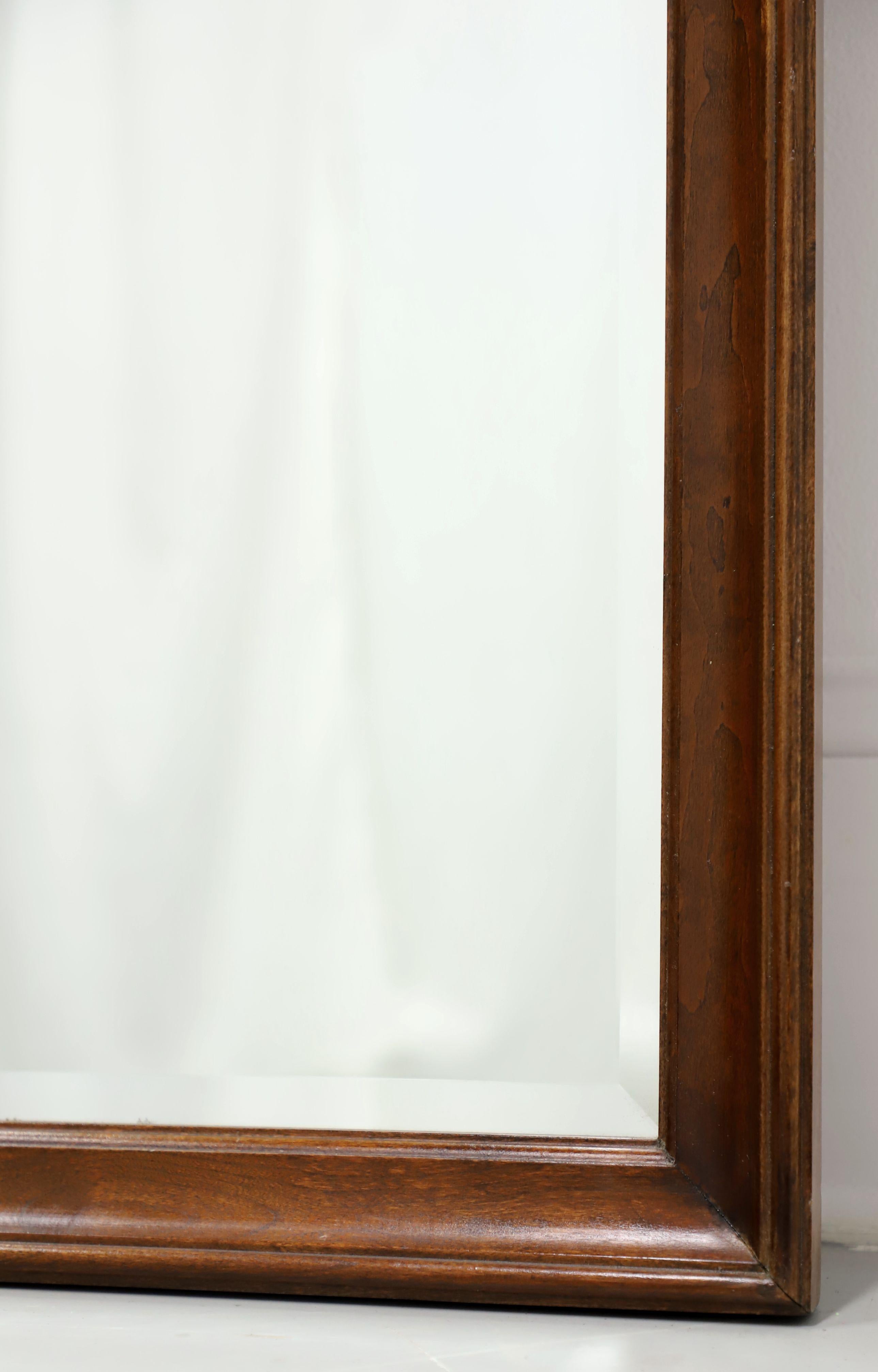 20th Century CRESENT Pennsylvania Cherry Traditional Beveled Wall Mirror For Sale