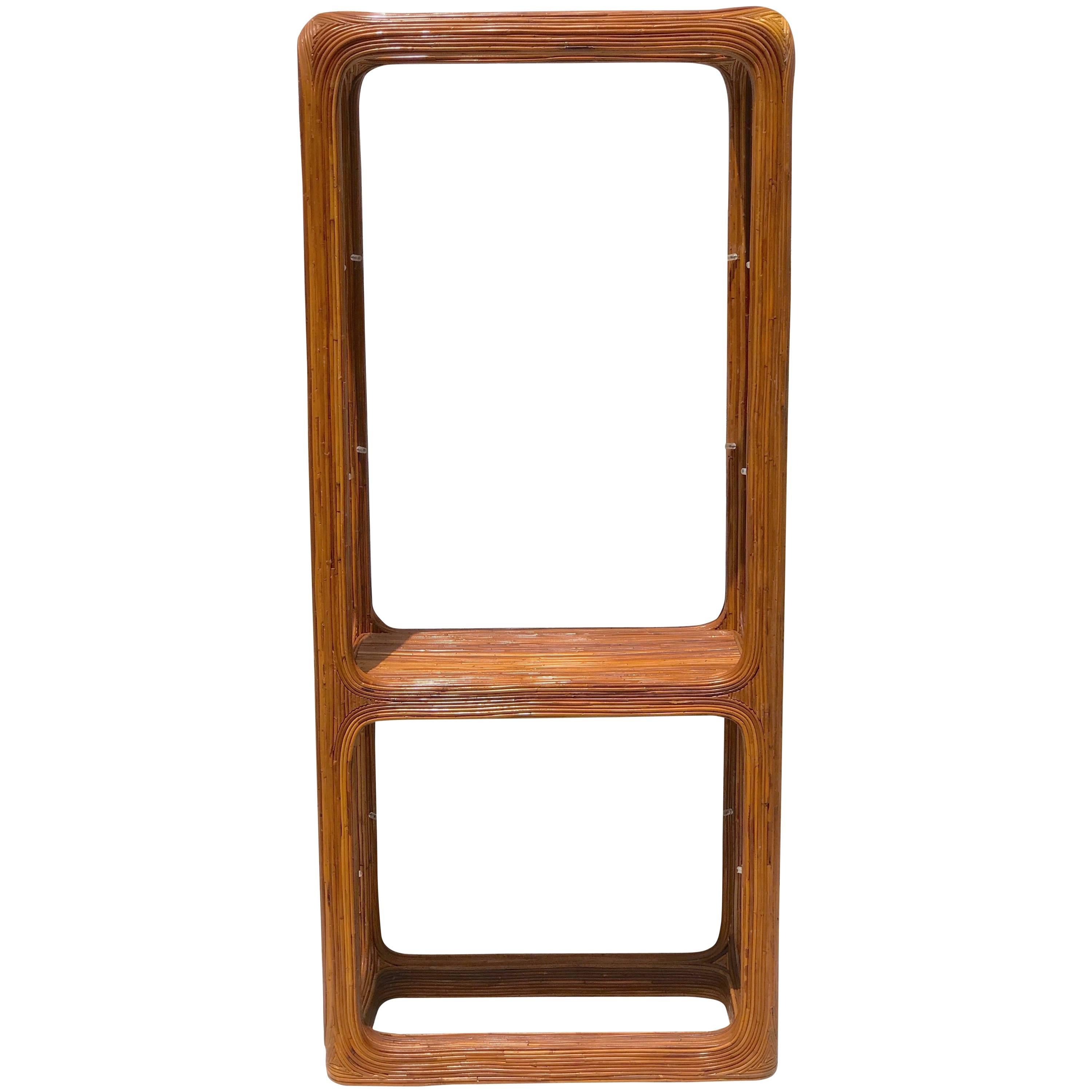 Mid-Century Bamboo Etagere