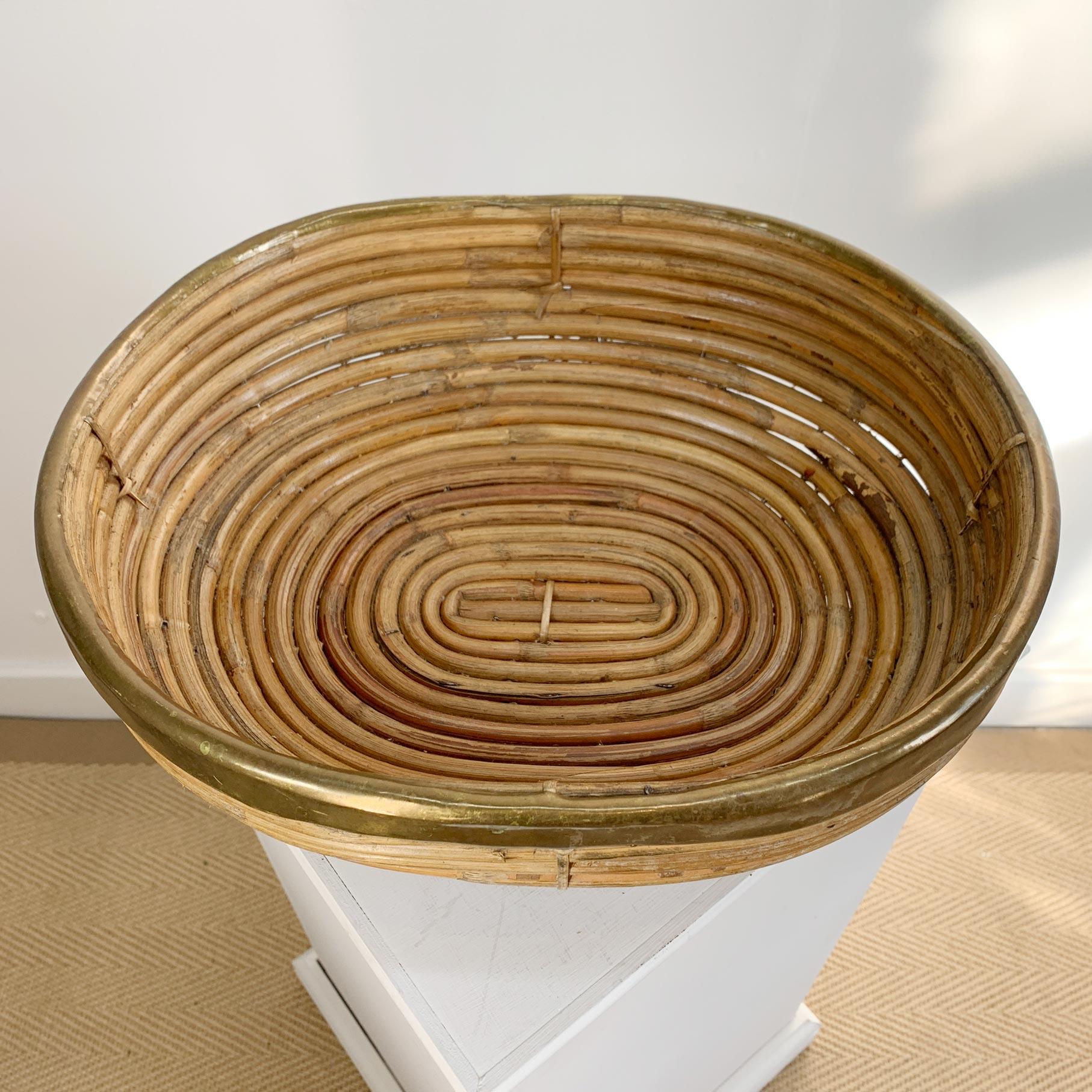 Pencil Reed Banded Bowl In Good Condition For Sale In Hastings, GB