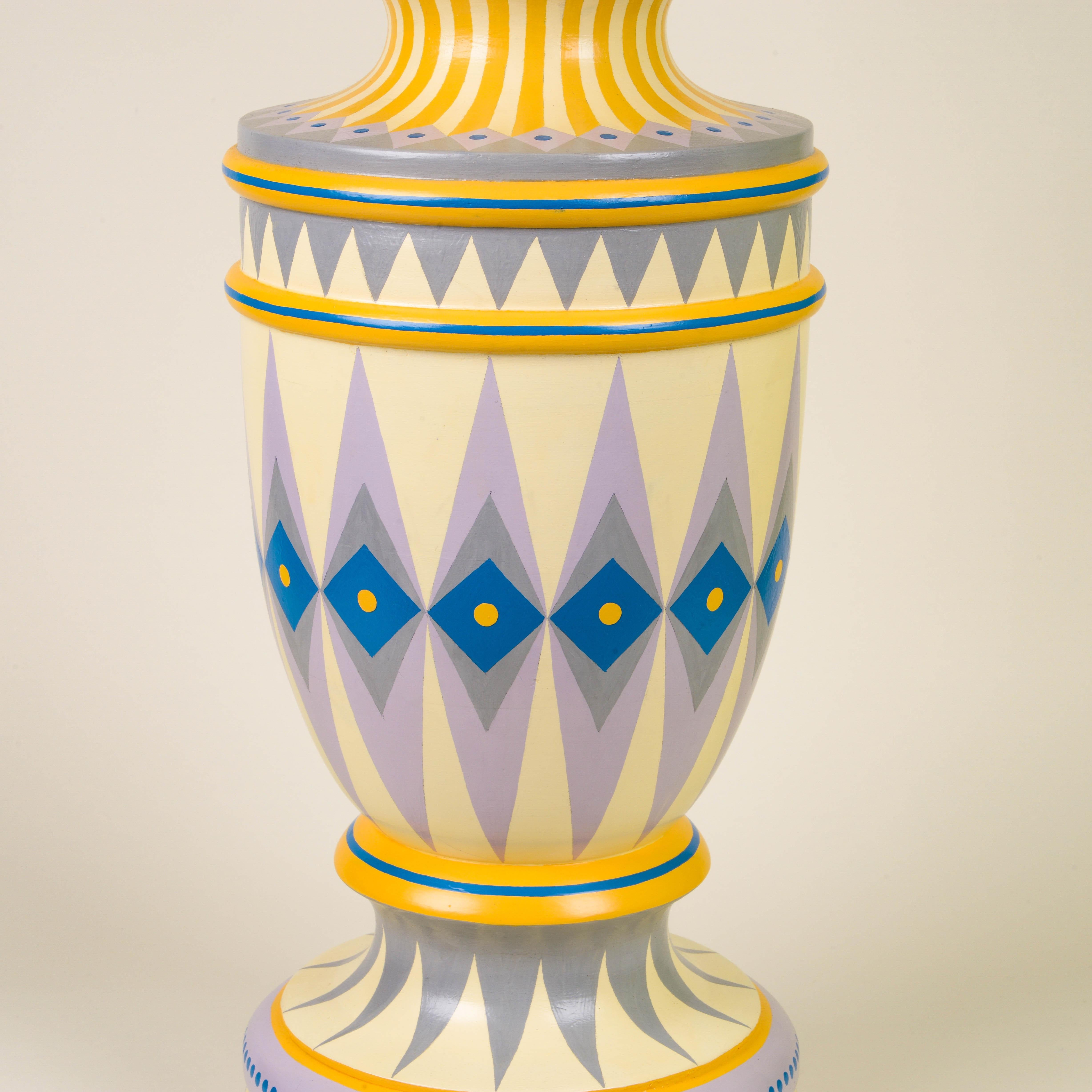 British Cressida Bell - 'Harlequin' Table Lamp For Sale