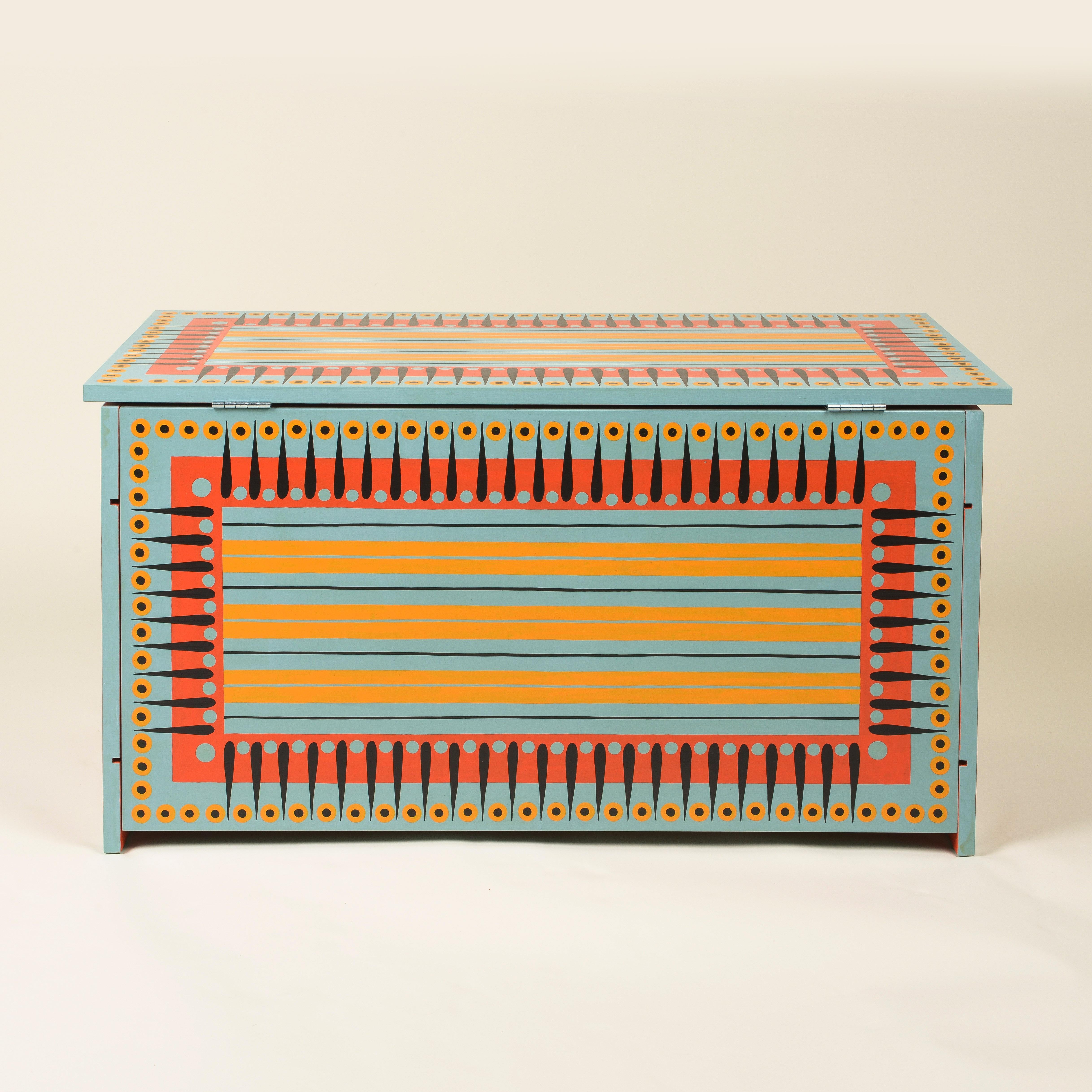 English Cressida Bell - 'Tapestry' Blanket Chest For Sale