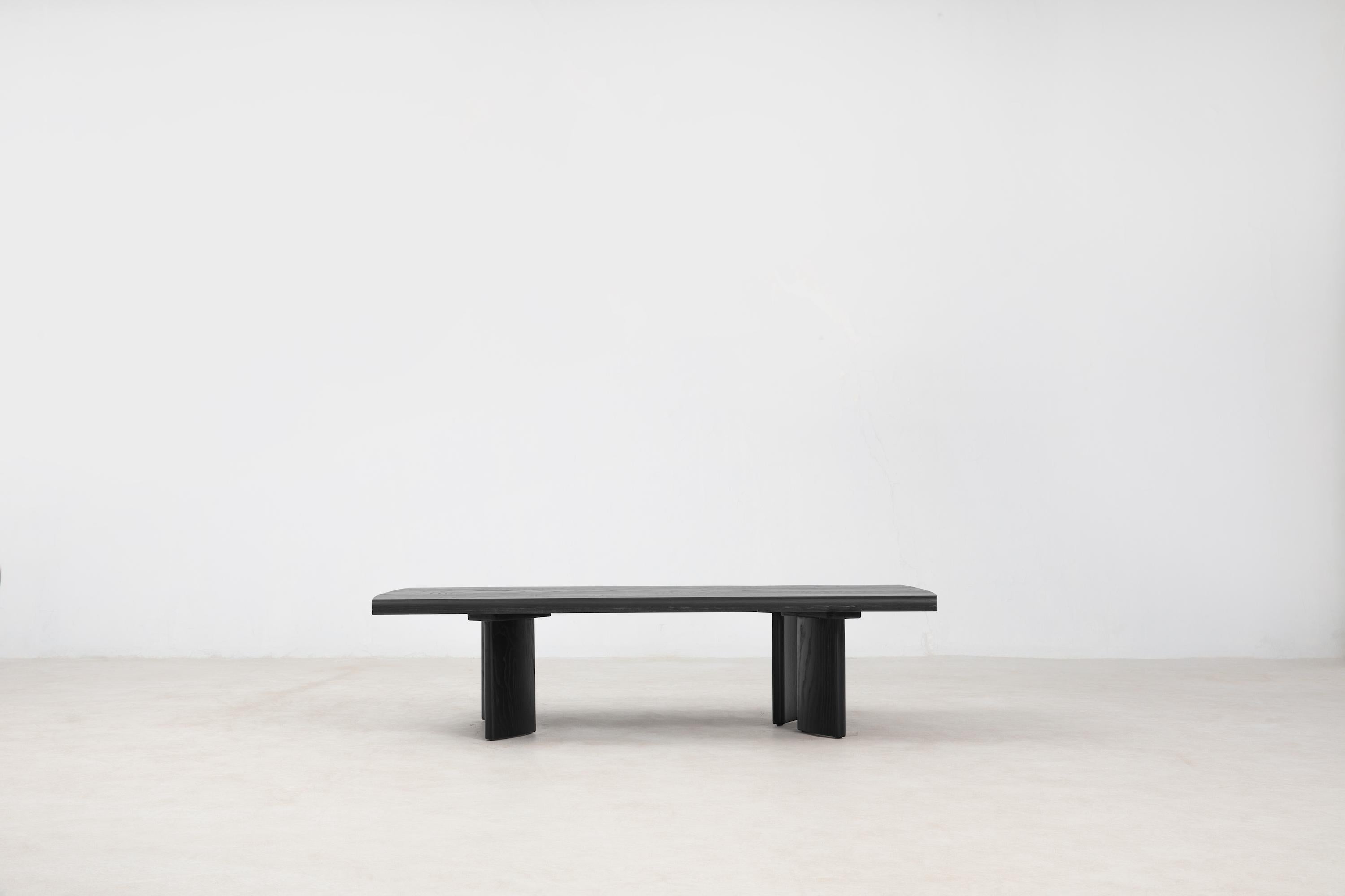 The Crest Coffee Table is an extension of the Crest collection, featuring the offset curved columnar legs of the classic Crest Table on a lower profile coffee table.

Solid white ash

Handcrafted using traditional joinery

Legs are detachable using
