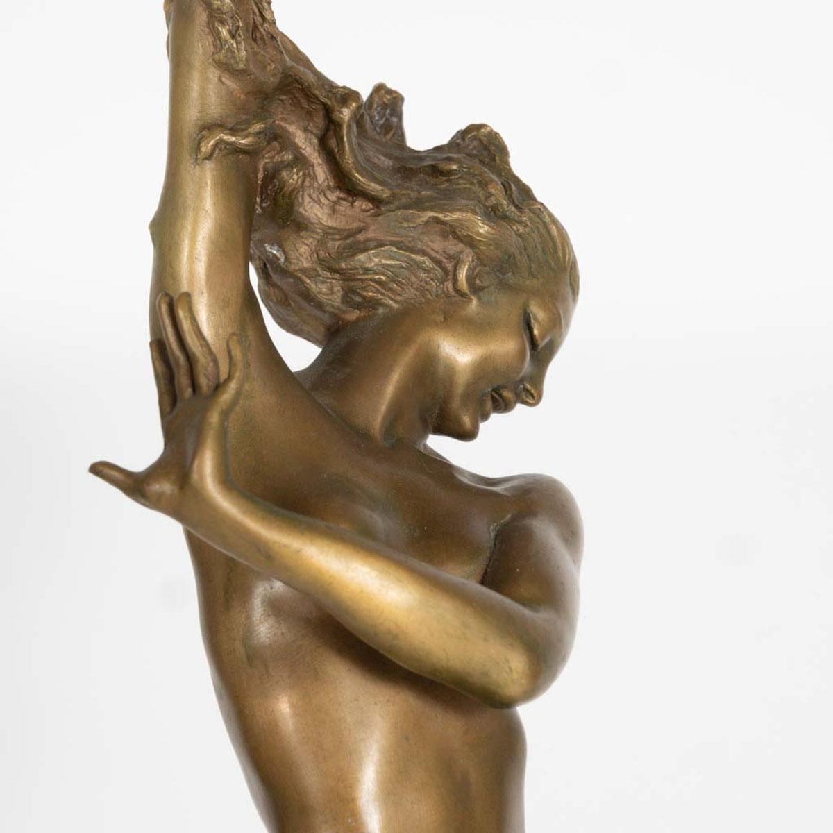 Skulptur „Crest of the Wave“ von Harriet Frishmuth (Bronze) im Angebot