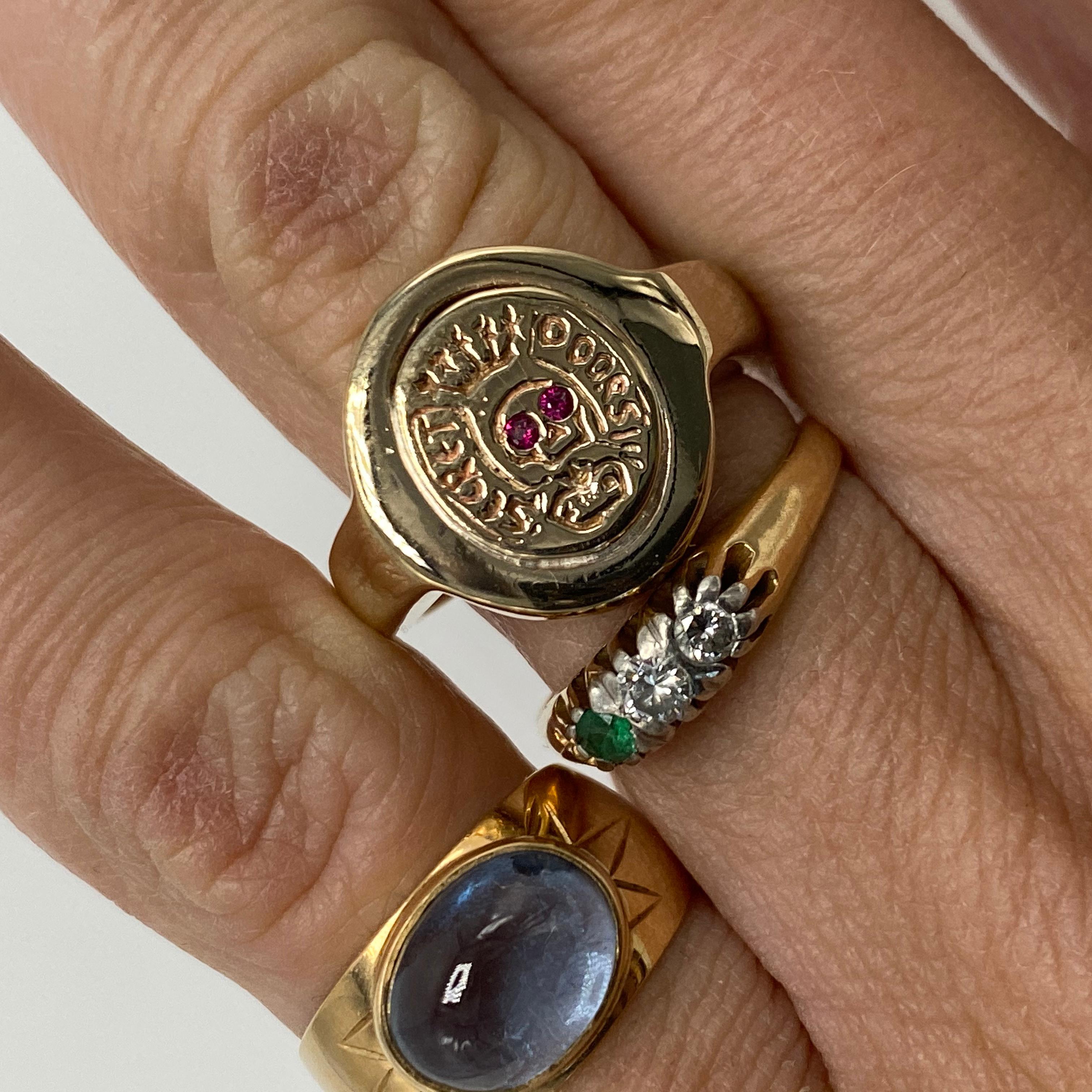 memento mori signet ring