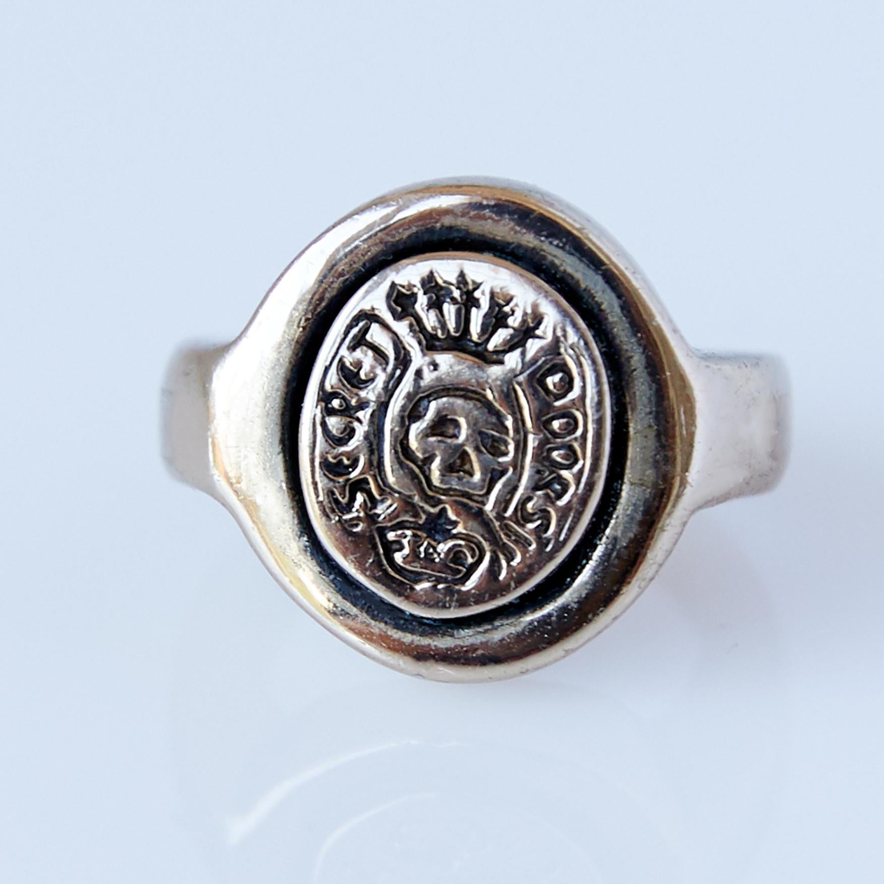 memento mori ring antique