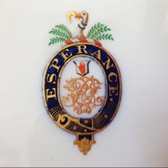 Crested 19th Century Serving Platter