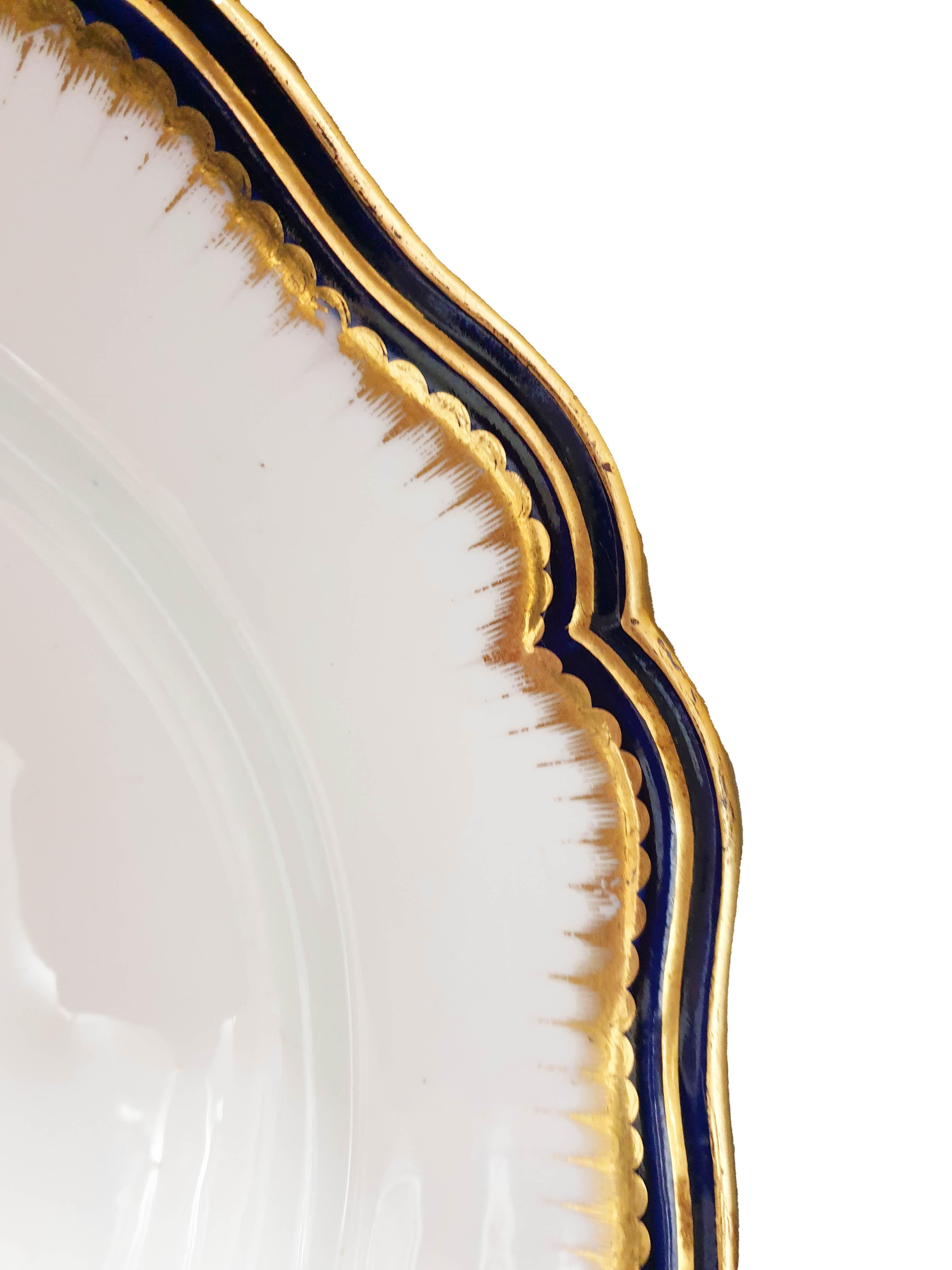 English Crested 19th Century Serving Platter For Sale