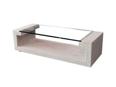 Creta Italian Travertine Marble Coffee Table Joaquín Moll Meddel Masterpiece