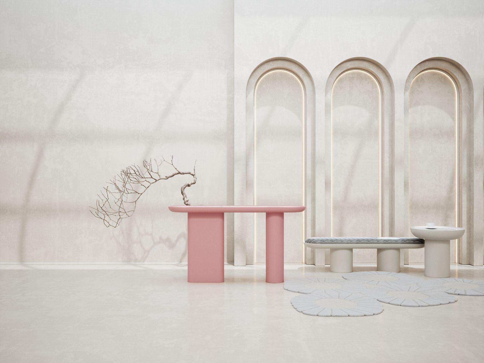 Moderne Console CRETA rose en vente