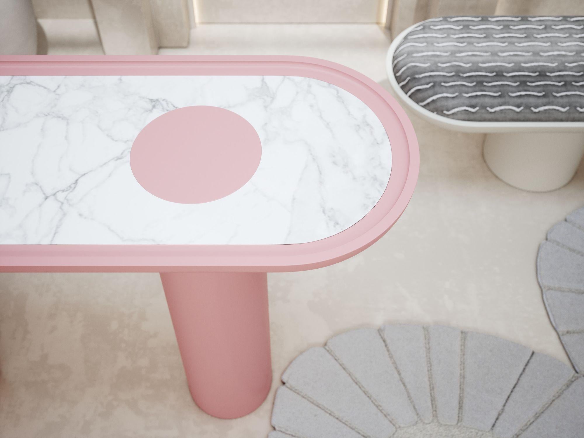 XXIe siècle et contemporain Console CRETA rose en vente