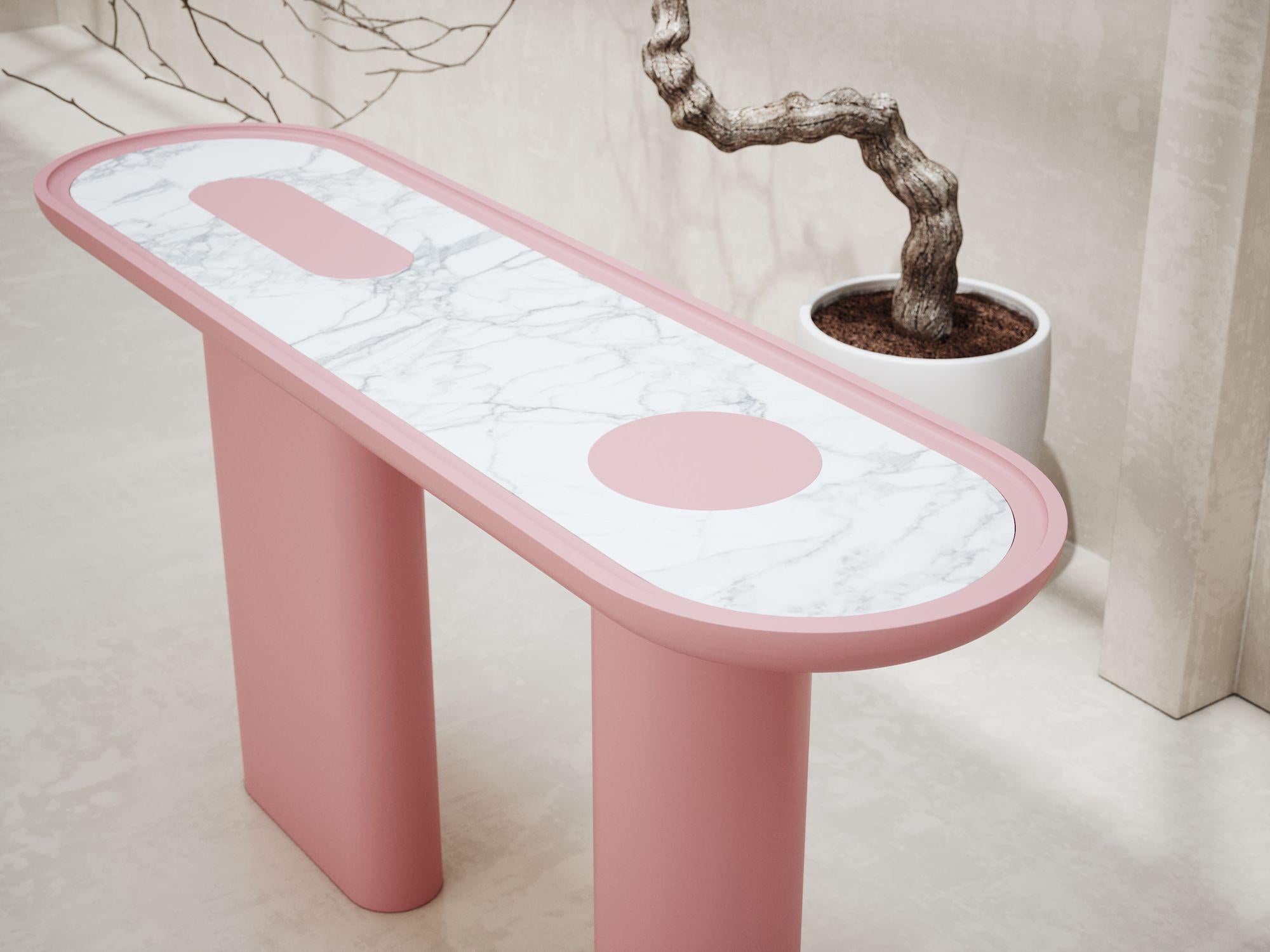 Console CRETA rose en vente 1