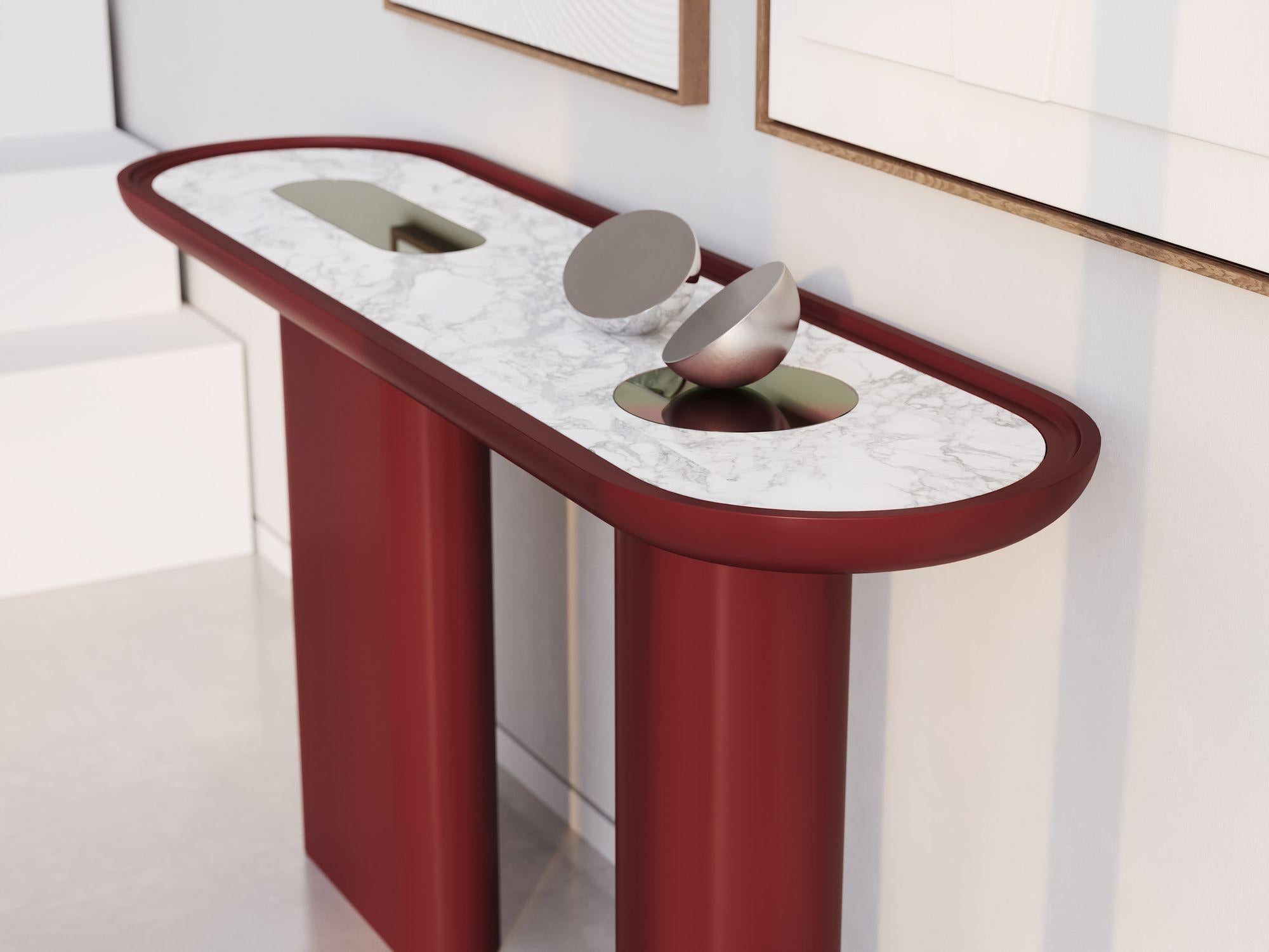 Creta Wine Red Lacquered For Sale 1