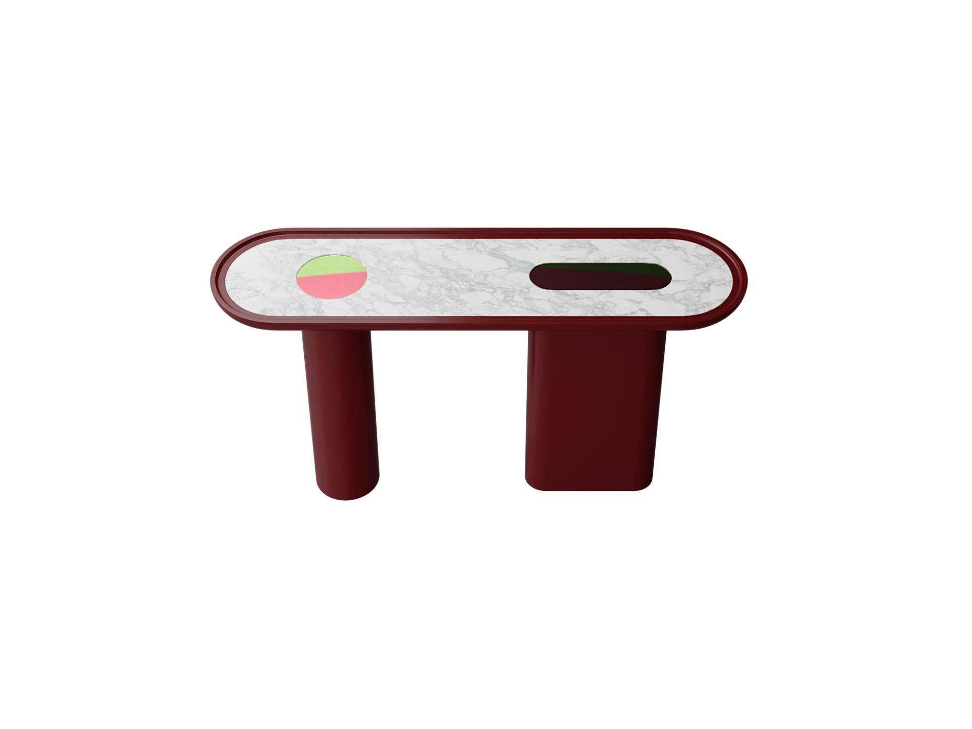 Creta Wine Red Lacquered For Sale 2
