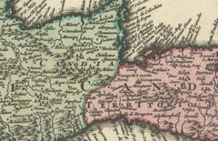 Crete Map 1749 – Homann Heirs Engraving of Candia with Aegean Islands