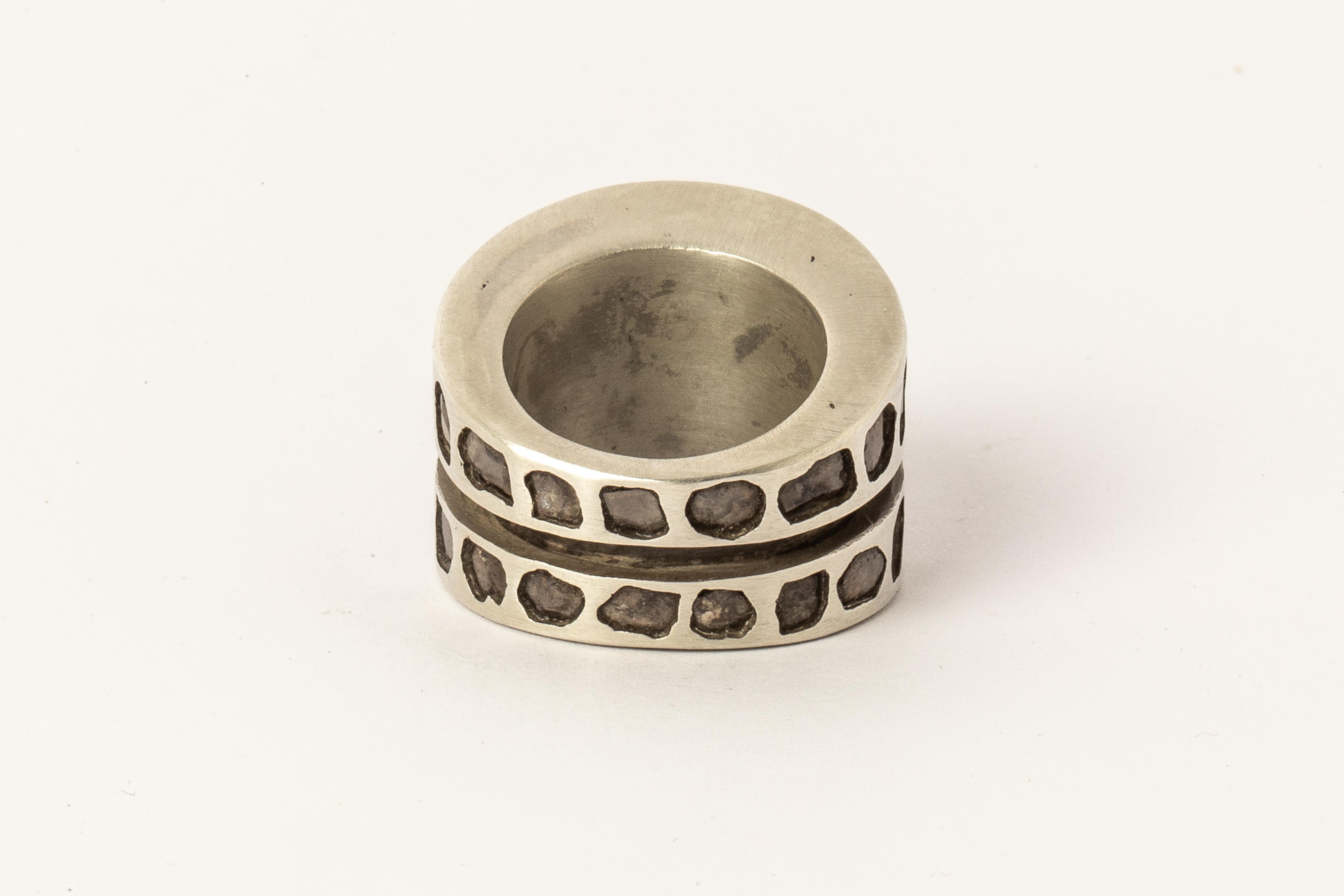 For Sale:  Crevice Ring (Mega Pavé, Wide, DA+DIA) 5