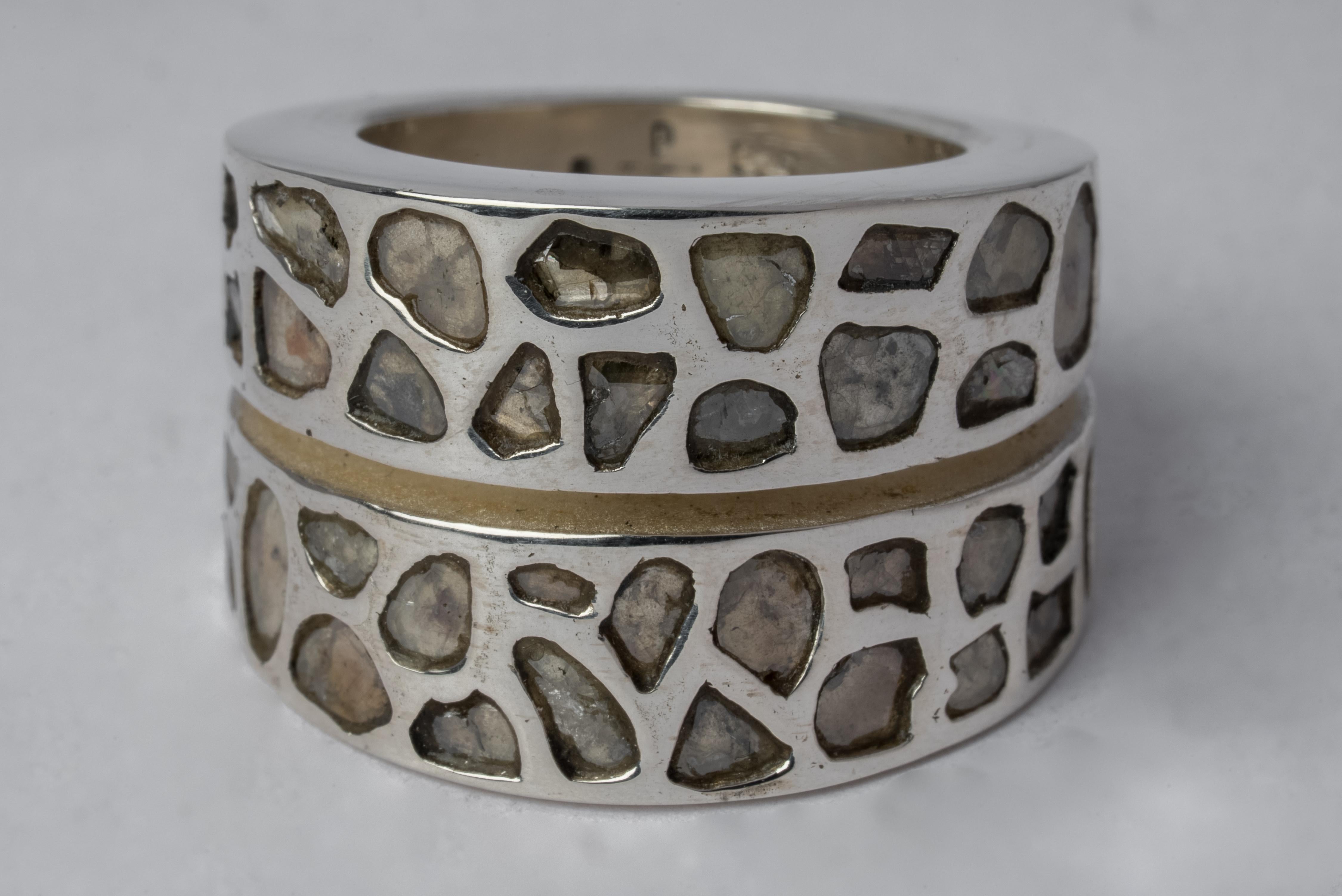 For Sale:  Crevice Ring (Mega Pavé, Wide, PA+DIA) 3