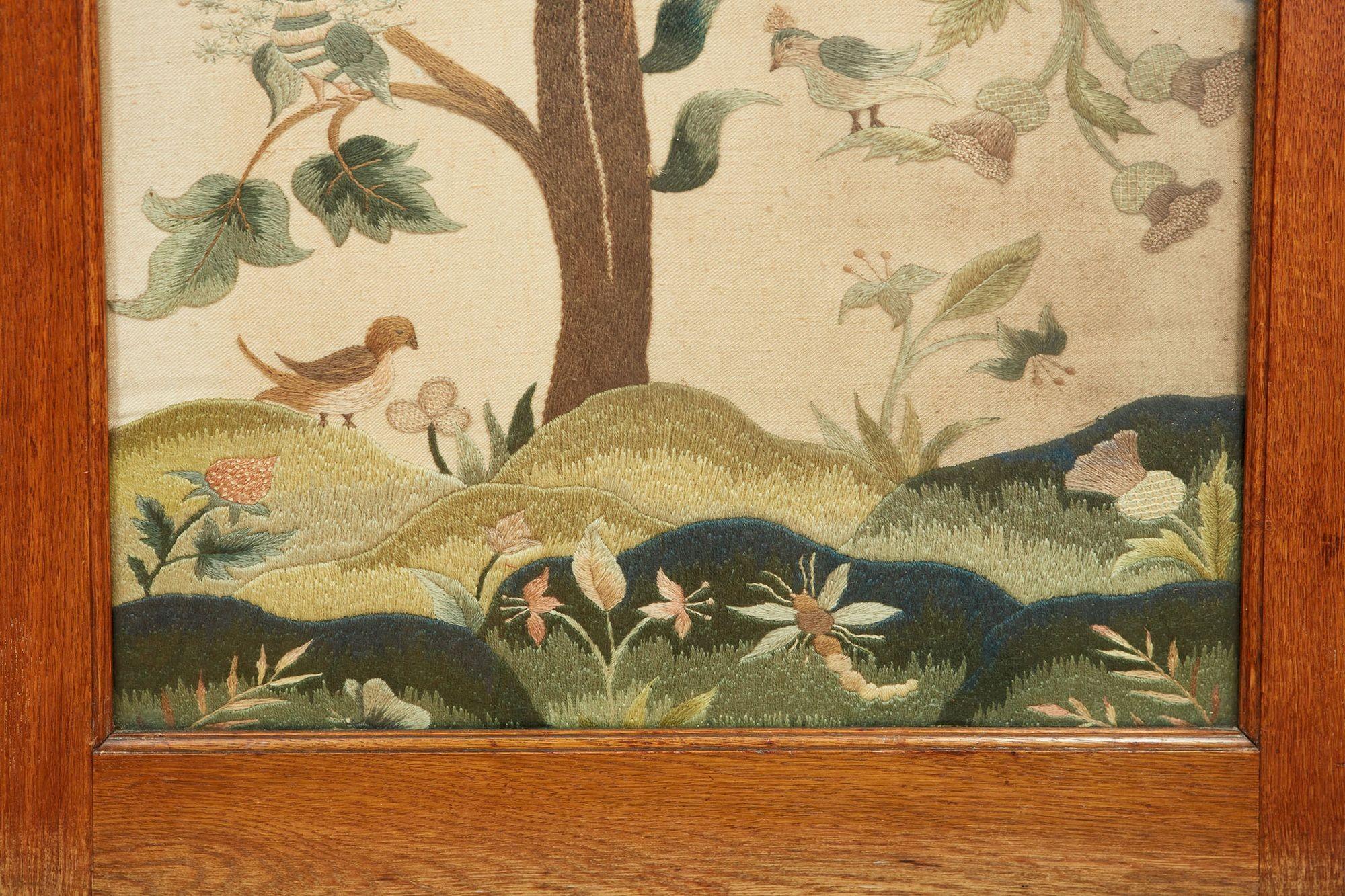 Crewelwork Screen For Sale 7