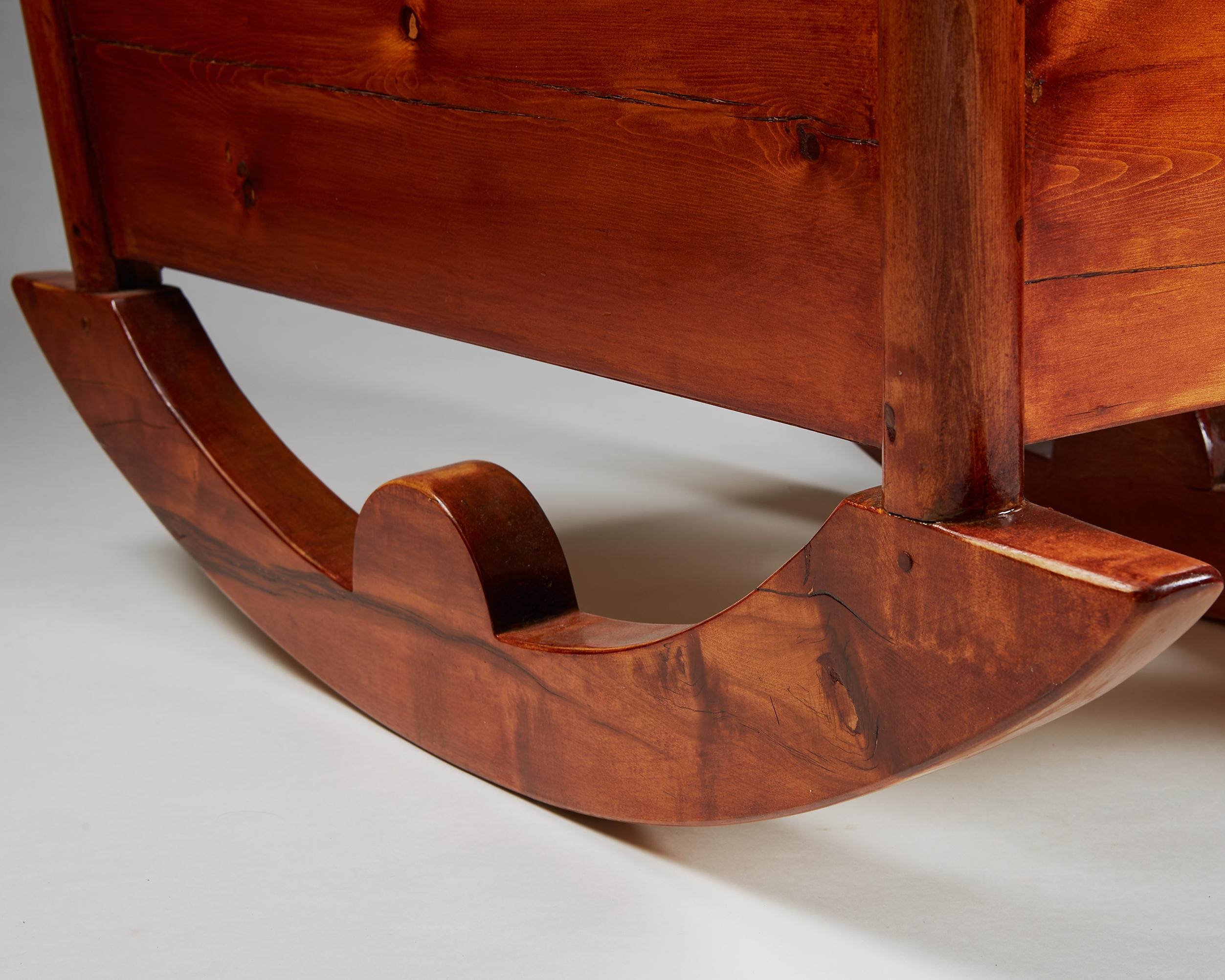 Stained Crib Designed by Carl Malmsten, Sweden, 1924 For Sale