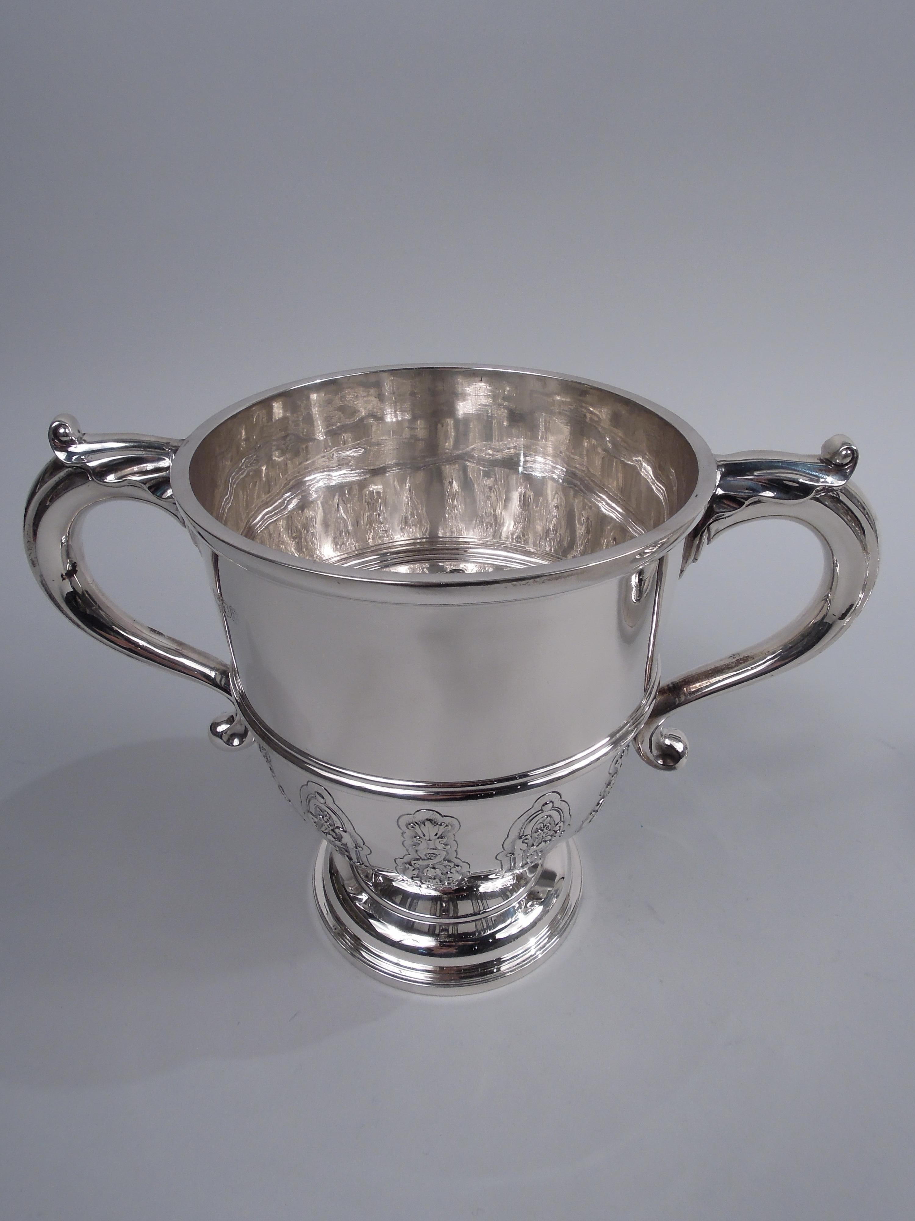 Crichton English Neoclassical Sterling Silver Covered Urn 1916 2